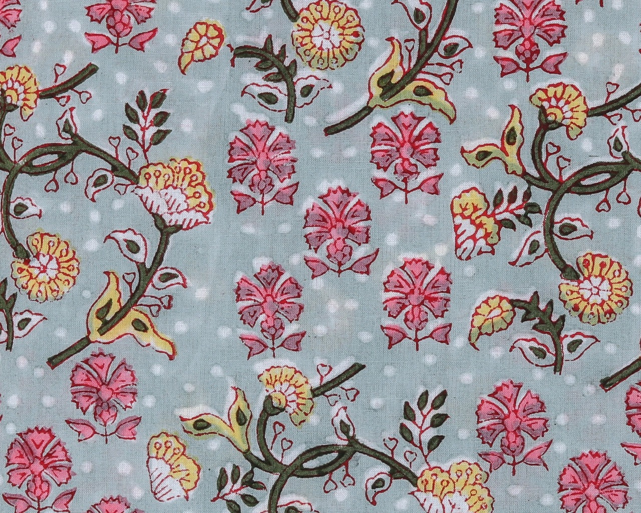 Designer Cotton Suit Piece with Chiffon Dupatta (PCHF83) - ShalviFashion