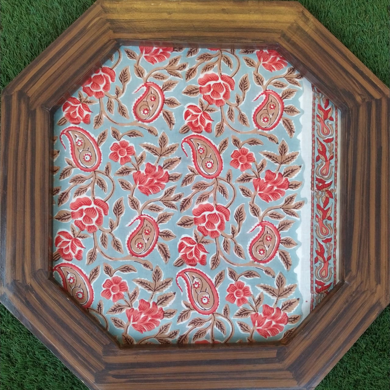 Shop Unstitched Hand Block Print Pure Cotton Suits with Mulmul Dupatta (PRMUL122)