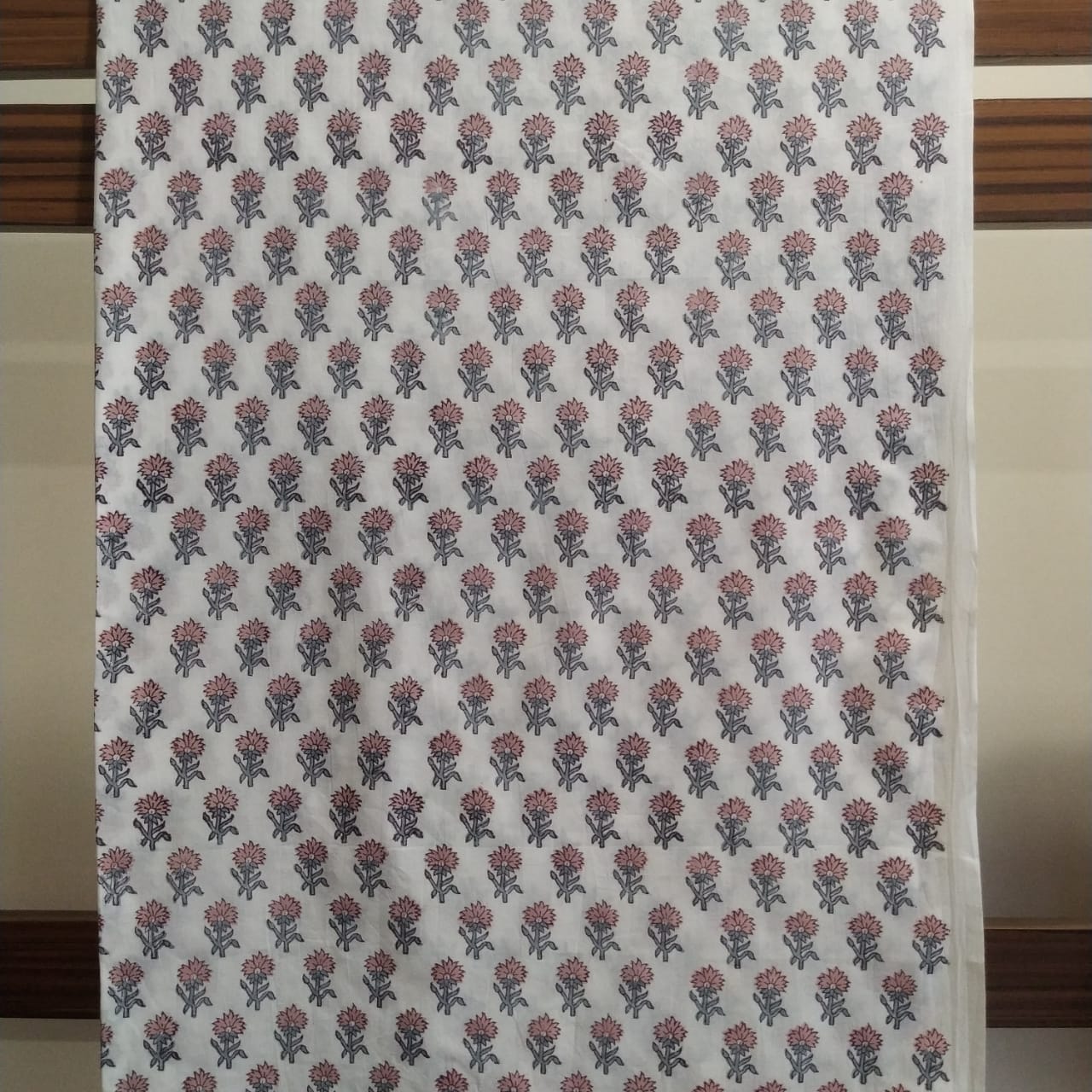 Shop Unstitched Hand Block Print Pure Cotton Suits with Mulmul Dupatta (PRMUL129)