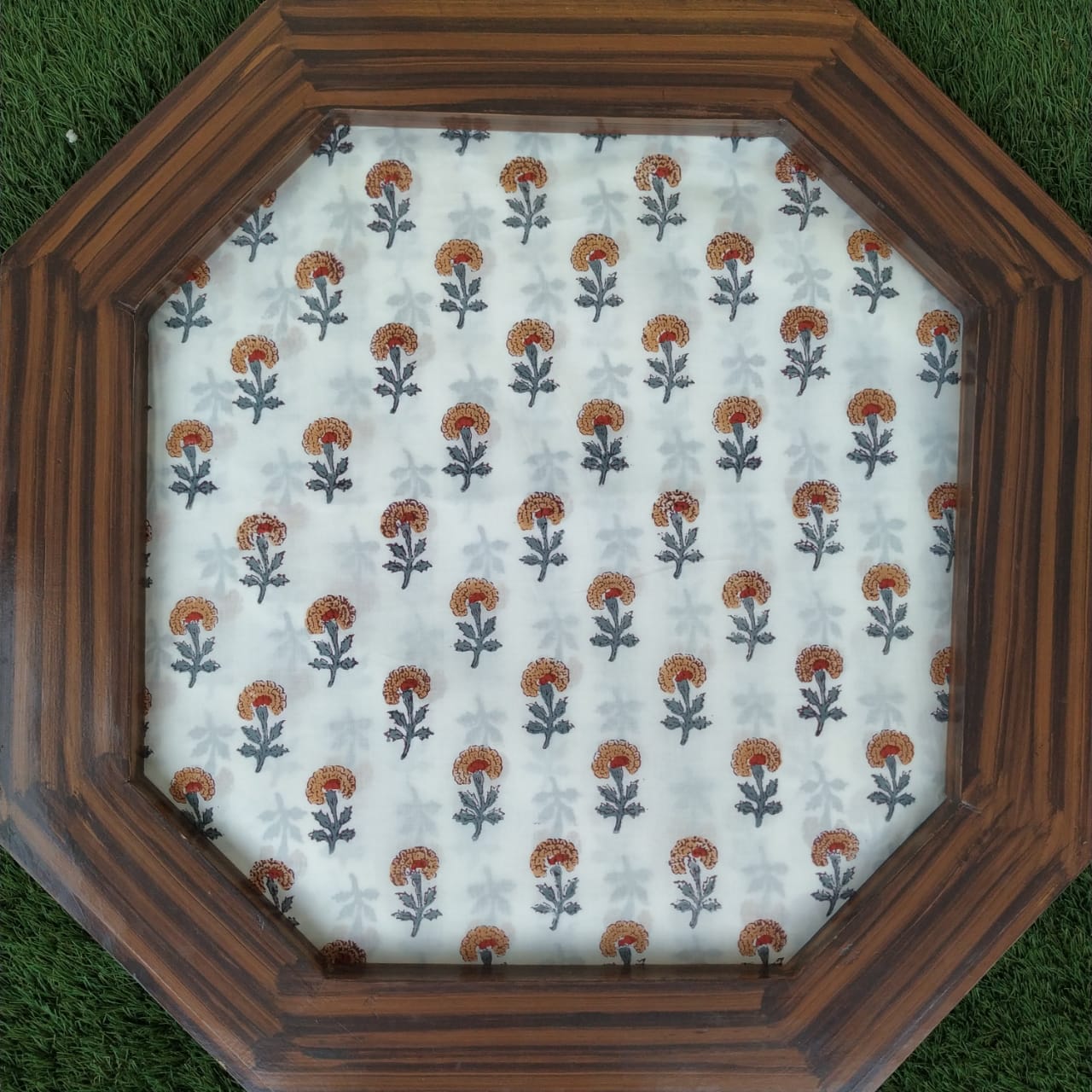 Shop Unstirched Hand Block Print Pure Cotton Suits with Mulmul Dupatta (PRMUL139)