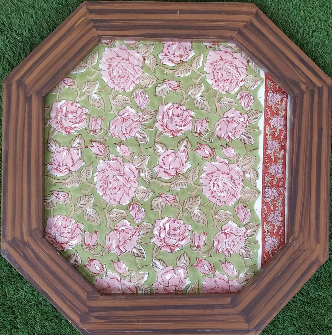 Shop Unstitched Hand Block Print Pure Cotton Suits with Mulmul Dupatta