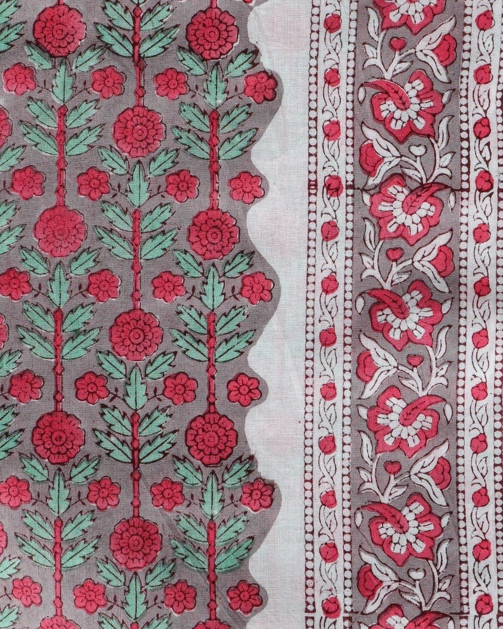 shop hand block print cotton suit with mulmul dupatta online (PRMUL248)