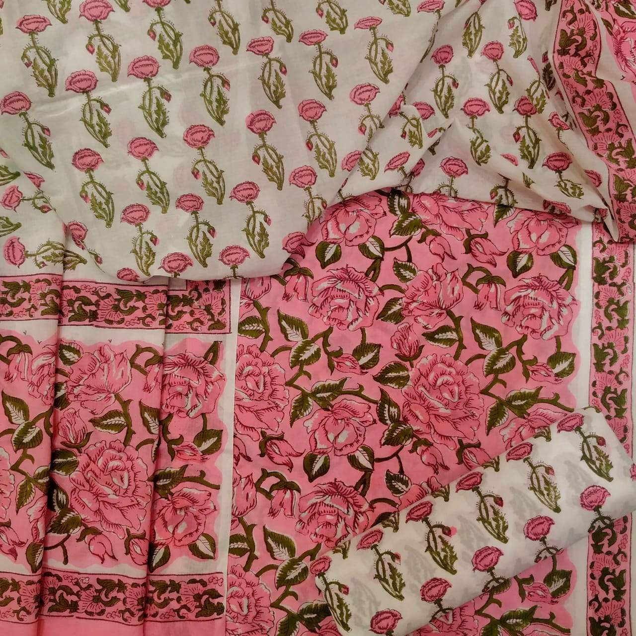 Premium Rose Pink Cotton Collection (PRMUL26) - ShalviFashion