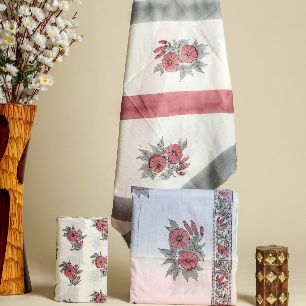 Shop ombre style print cotton suit sets online shopping (PRMUL265)