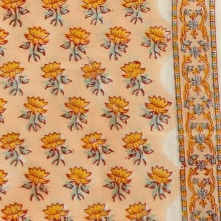 Shop unstitched cotton suits with mulmul dupatta (PRMUL304)