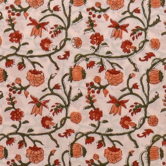 Shop hand block print mulmul dupatta cotton suit sets (PRMUL323)