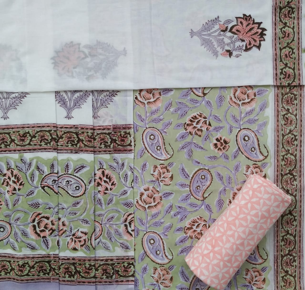 Shop cotton dupatta suit sets online (PRMUL324)