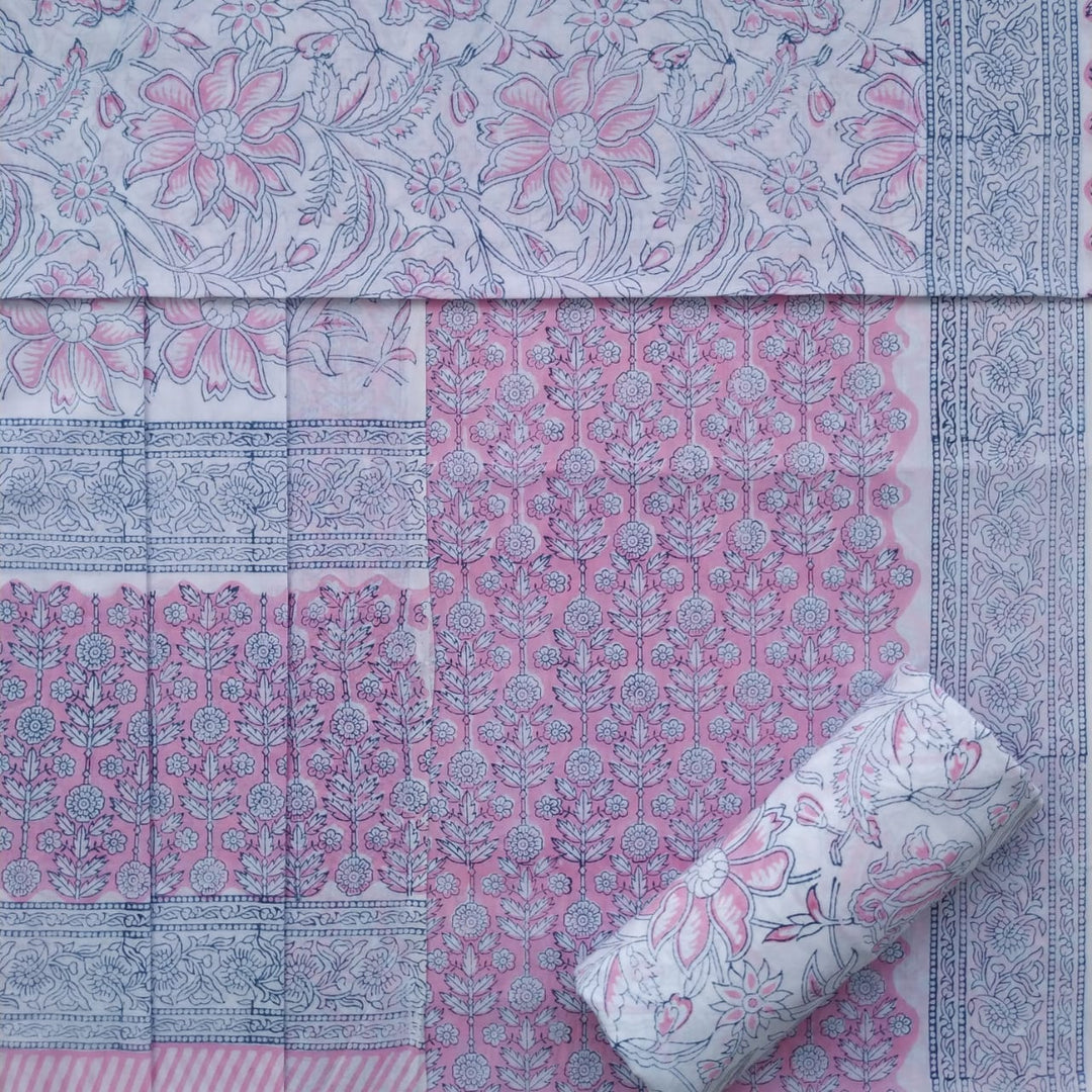 Shop hand block print cotton suit sets (PRMUL330)