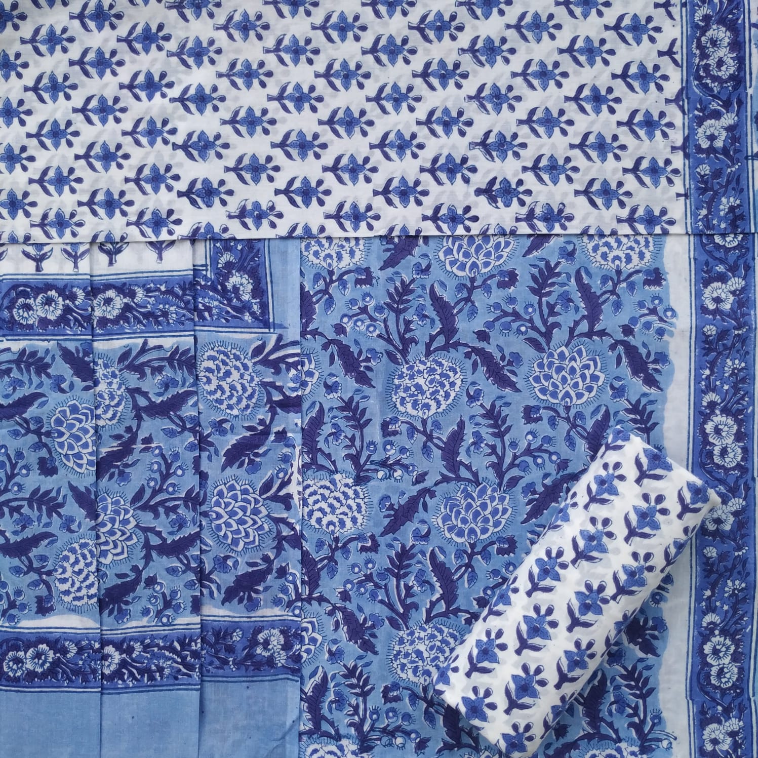 Shop cotton suits sets with cotton dupatta online (PRMUL363)