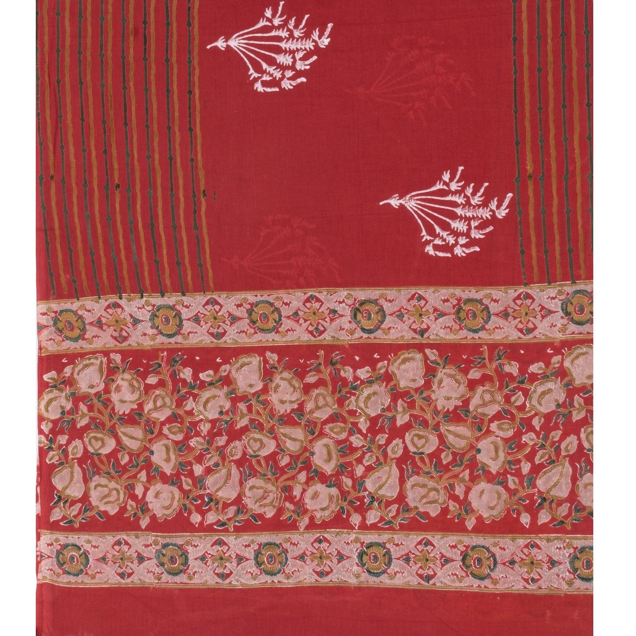 Premium Cotton Mulmul Dupatta Suits (PRMUL44) - ShalviFashion