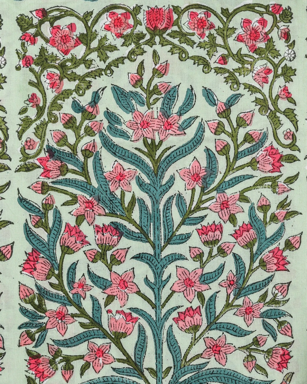 Shop Unstitched Hand Block Print Pure Cotton Suits with Mulmul Dupatta (PRMUL84)