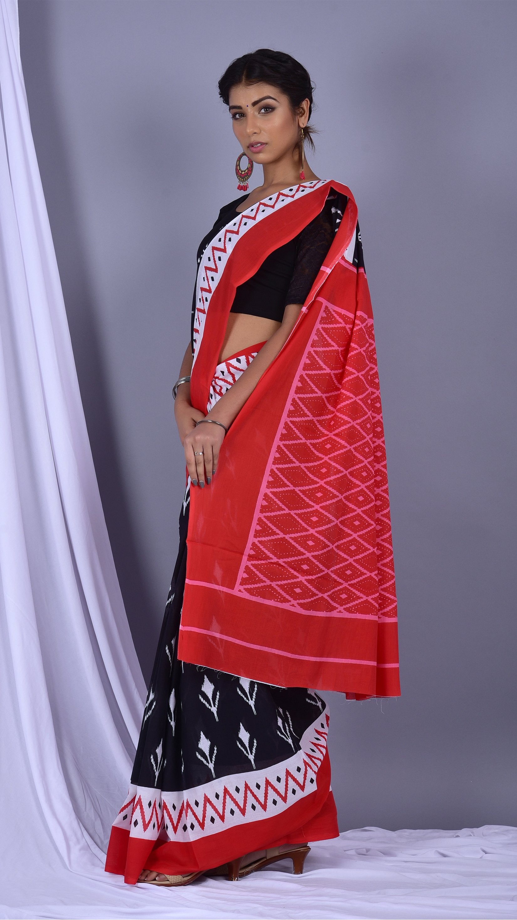 Designer Pure Cotton Mulmul Sarees (RMULSAR06) - ShalviFashion