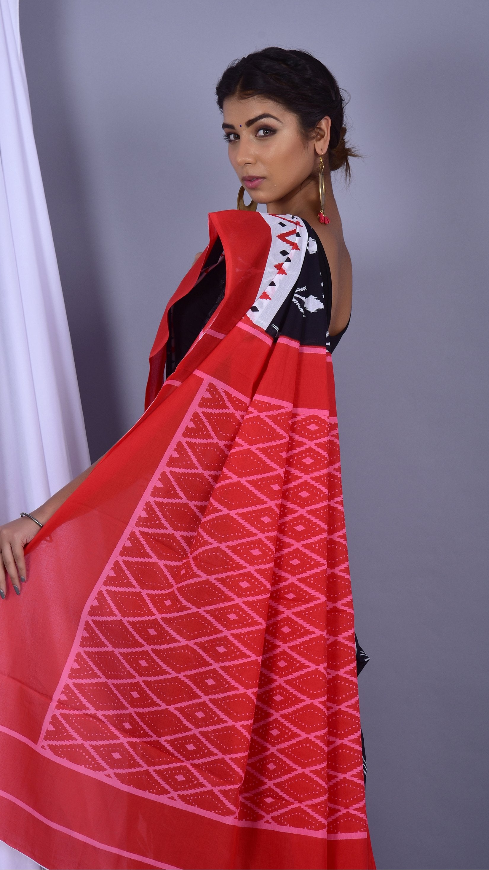 Designer Pure Cotton Mulmul Sarees (RMULSAR06) - ShalviFashion