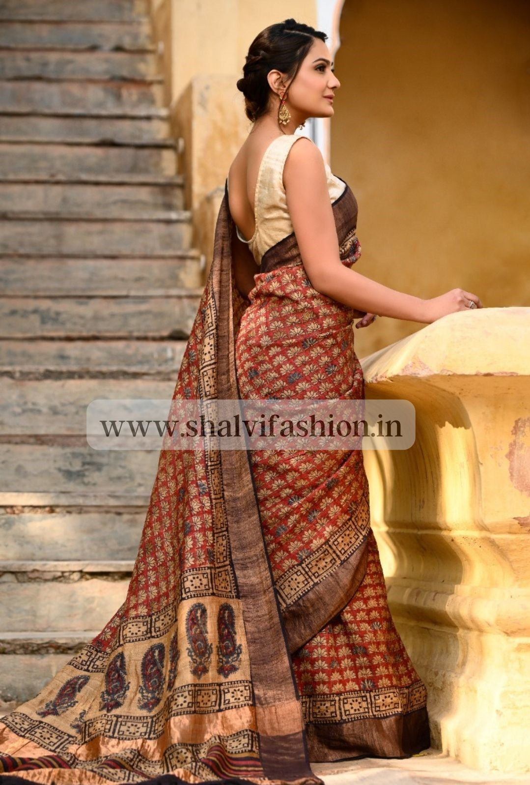 Shop tussar silk saree online (TSS04)
