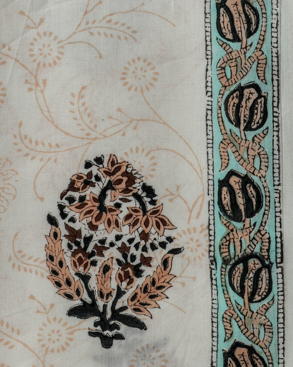 shop unstitched cotton suit with chiffon dupatta