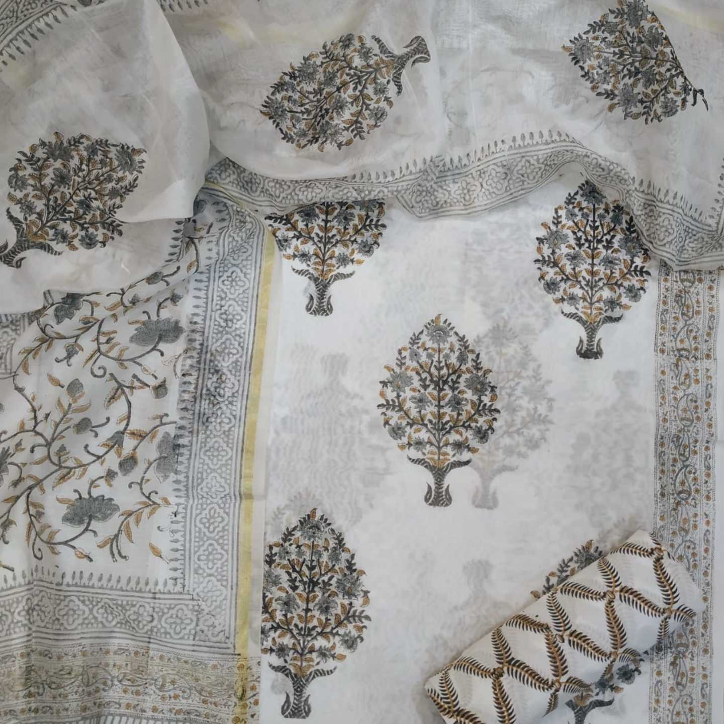 Festive Collection Premium Chanderi Silk Suits (CHA120) - ShalviFashion