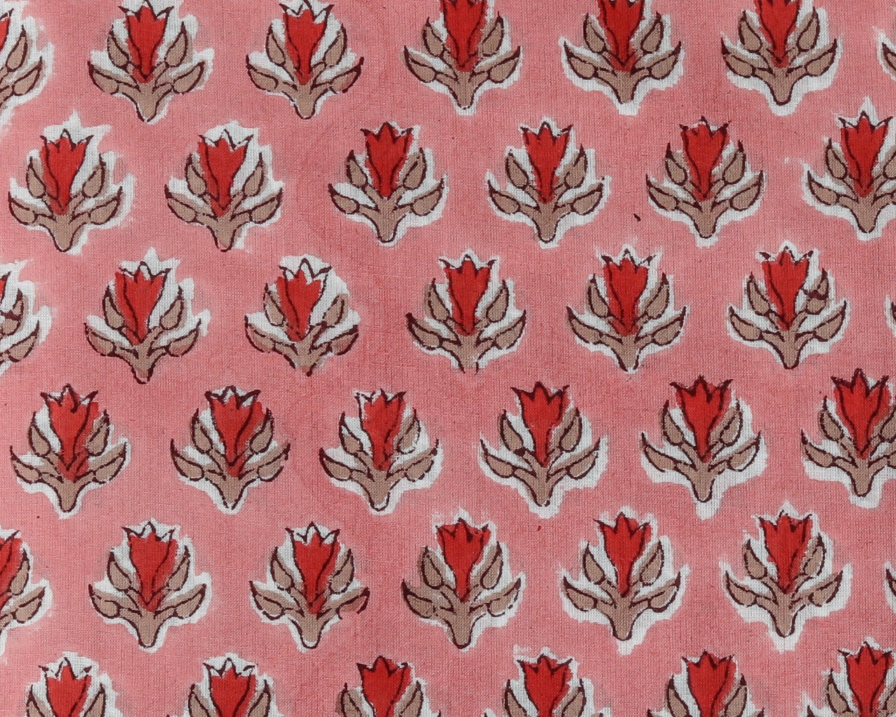 Shop Unstitched Hand Block Print Pure Cotton Suits with Organza Dupatta (ORG87)