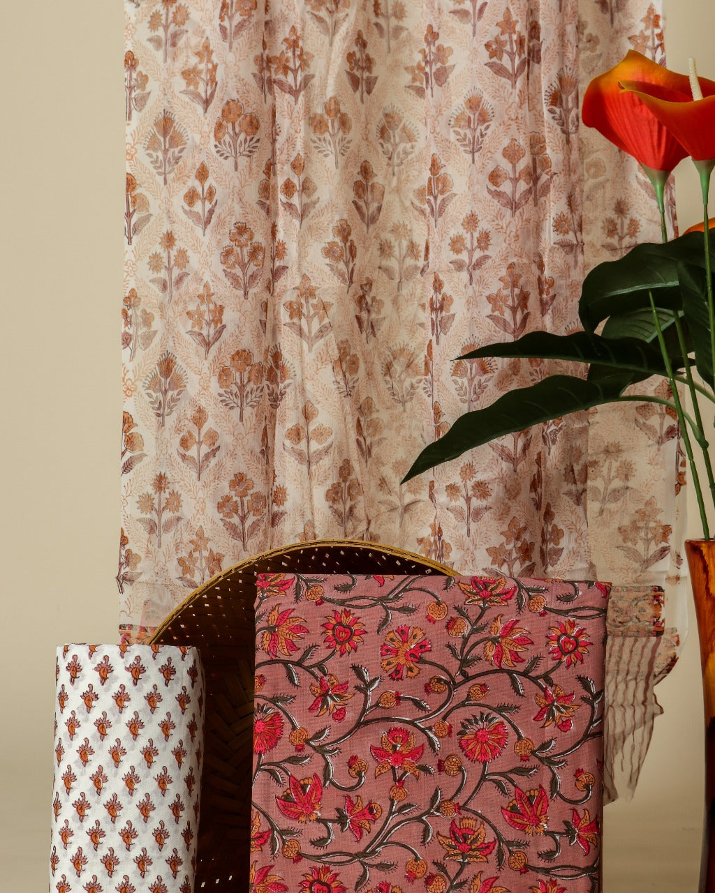 shop unstitched chiffon dupatta cotton suit set