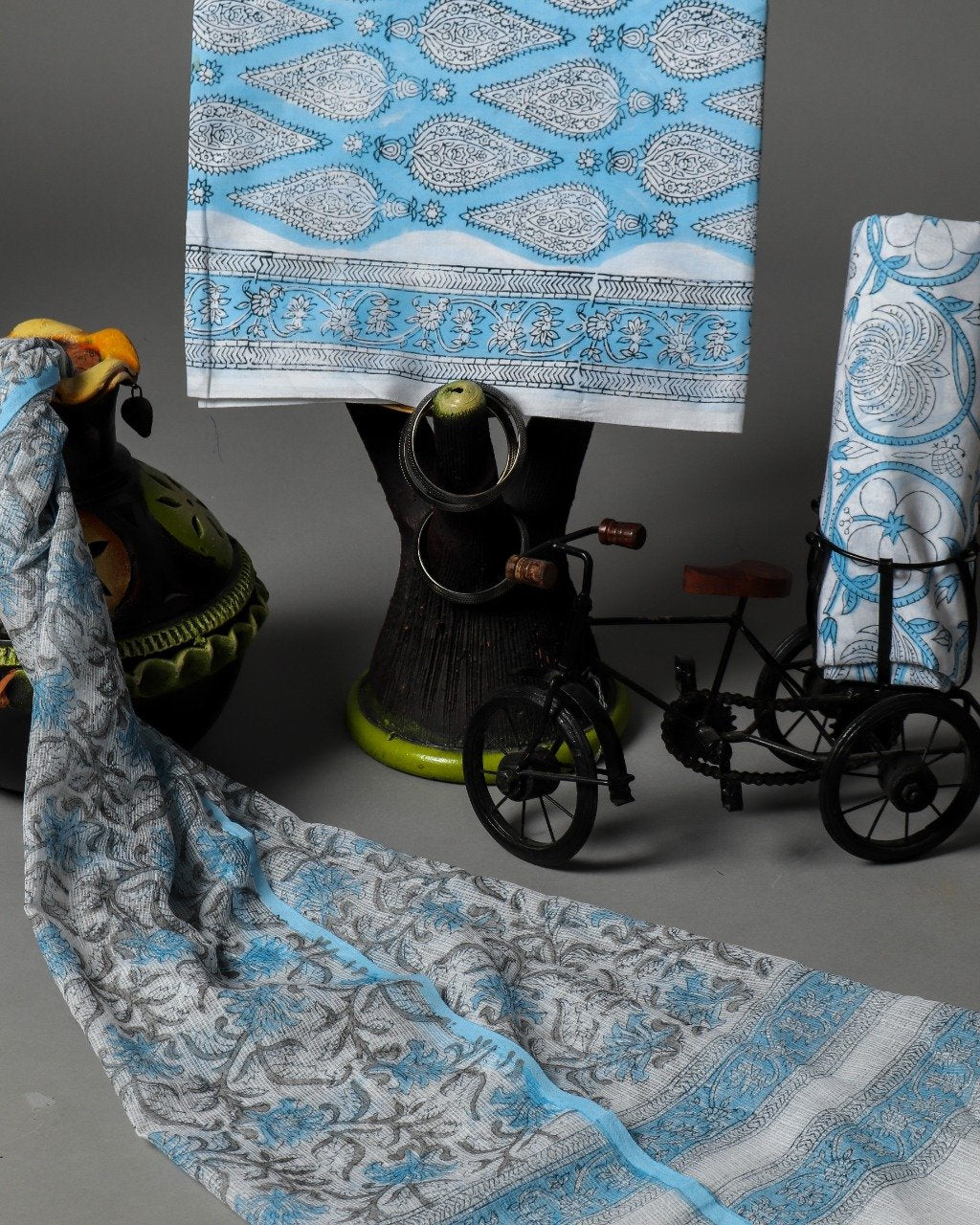 shop cotton suit with kota doria dupatta