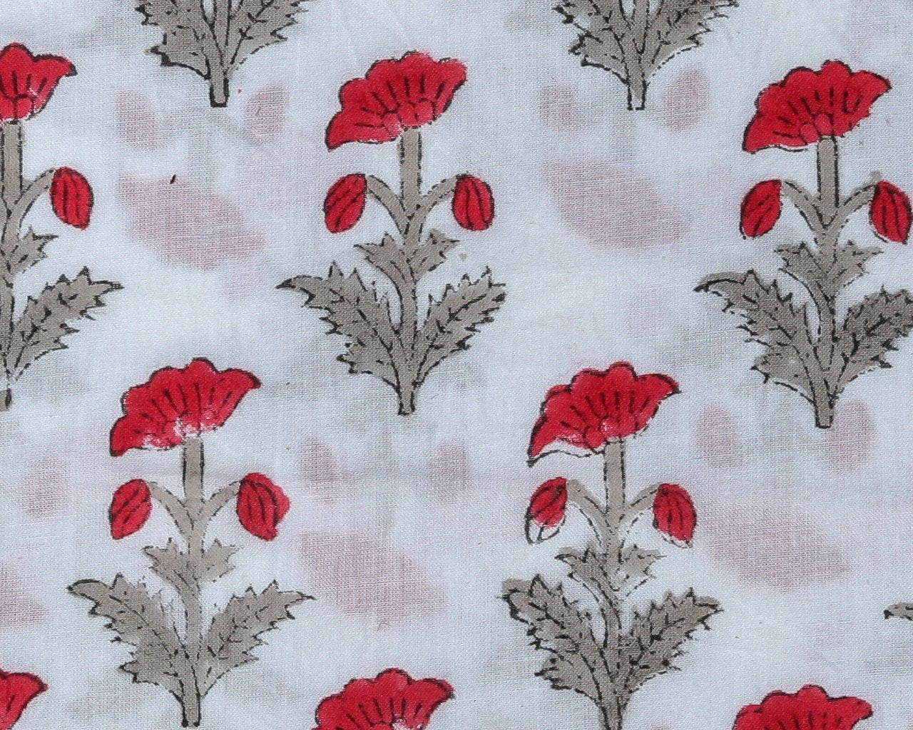 Shop Unstitched Hand Block Print Pure Cotton Suits with Mulmul Dupatta (TPRMUL151)