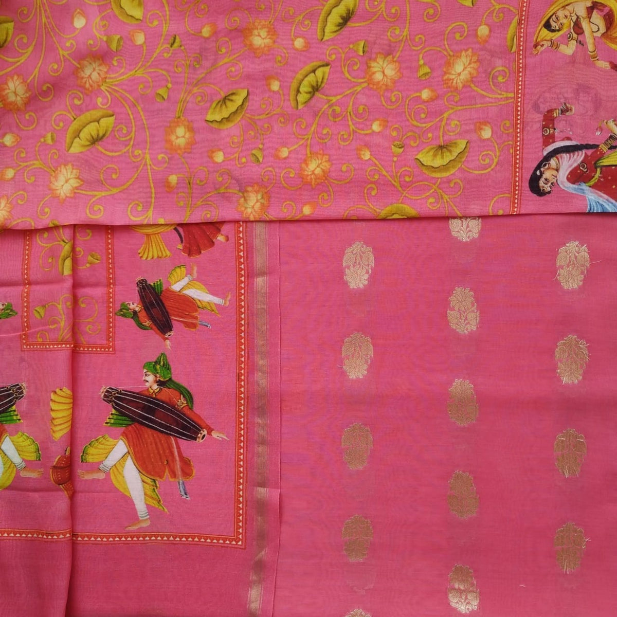 Shop unstitched chanderi jacquard two piece sets (2CH32)