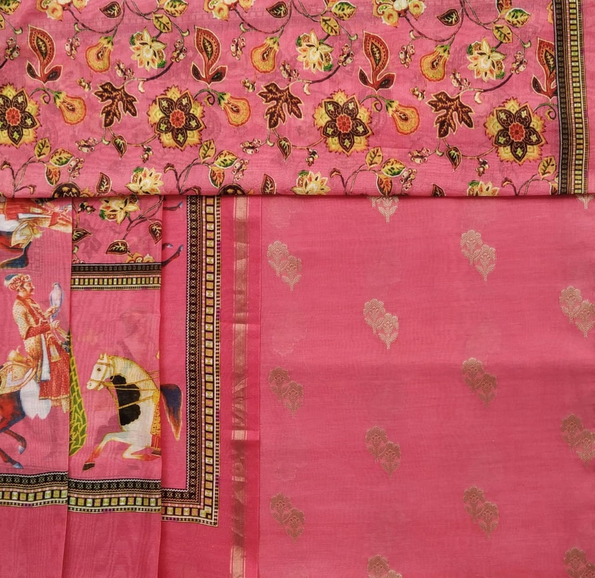 Shop chanderi jacquard two piece sets online shopping (2CH33)