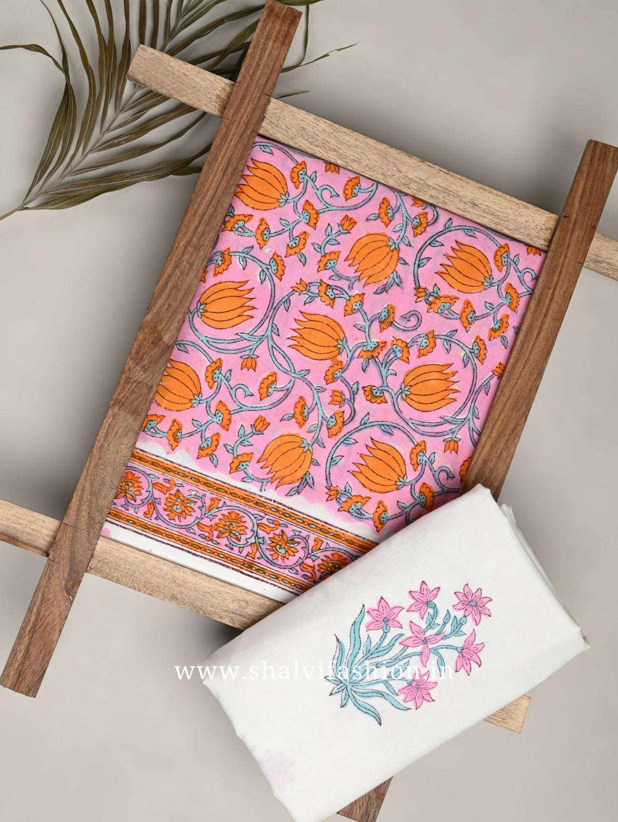 Shop hand block print cotton combo sets in jaipur (2PBP57)