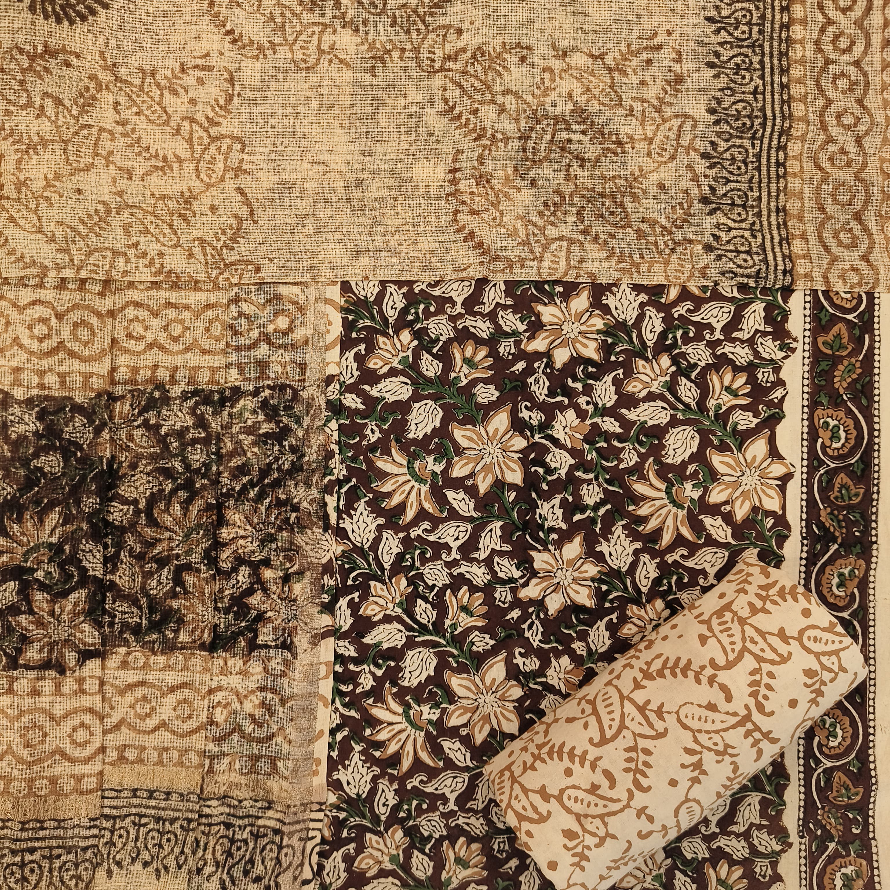 Shop hand block print cotton suits online (3CKD670)