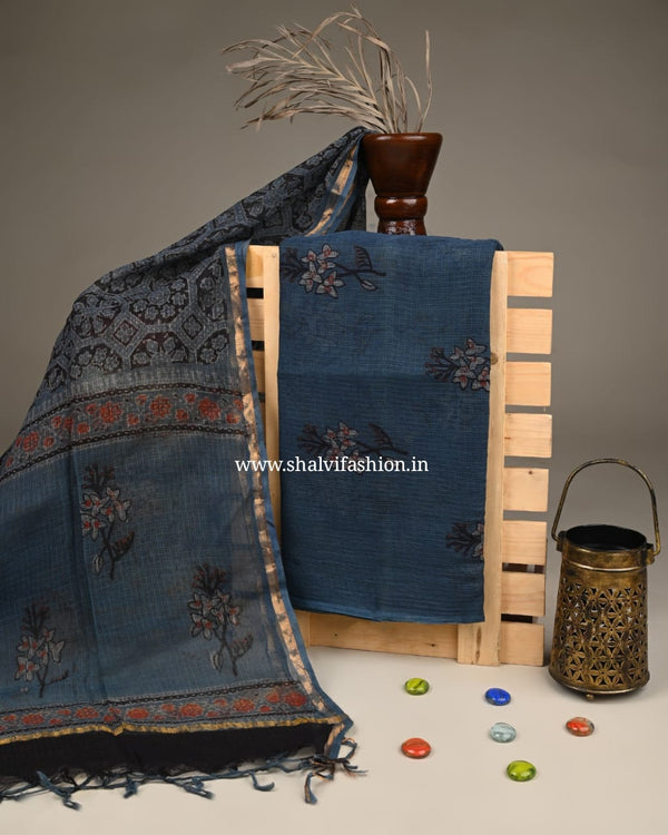 Shop ajrak print kota doria two piece sets (3KD210)