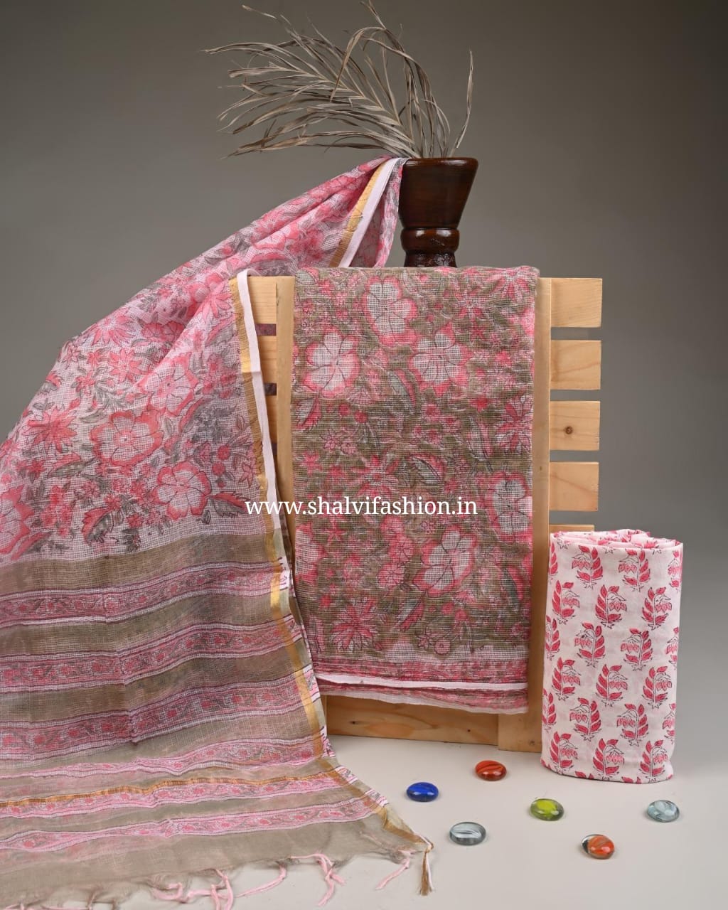 Shop sanganeri print kota doria suits online (3KD245)