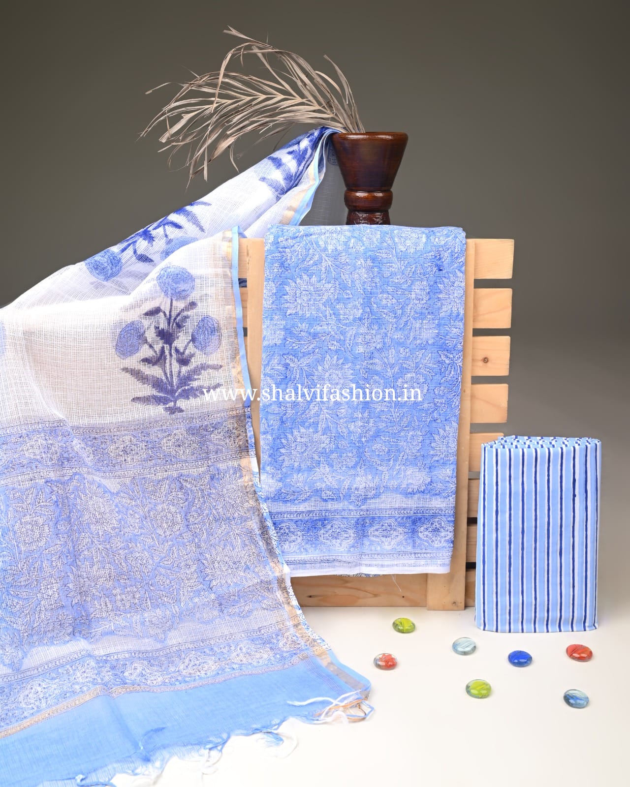 Shop sanganeri print kota doria suits online (3KD293)