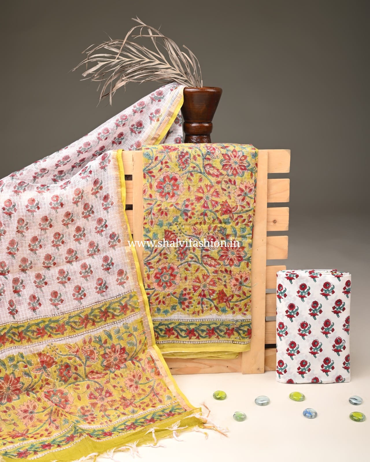 Shop sanganeri print kota doria suits online (3KD298)