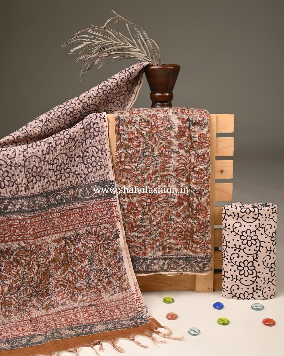 Shop bagru print kota doria suits online (3KD388)