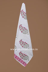 Shop hand block print waffle cotton bath linen sets in jaipur (BLS10)