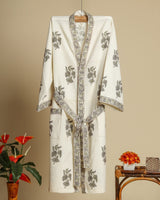 Shop jaipuri print waffle cotton bathrobes (BROB04)