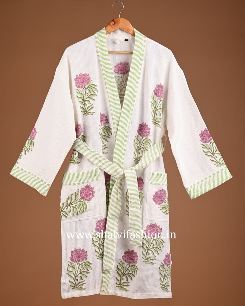 Shop jaipuri print cotton bathrobes online (BROB32)