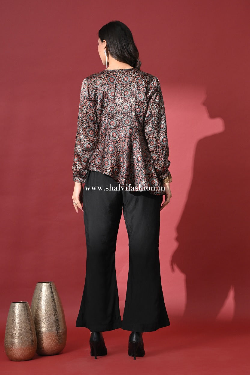 Shop ajrak printed modal silk two pcs sets (CCD10)