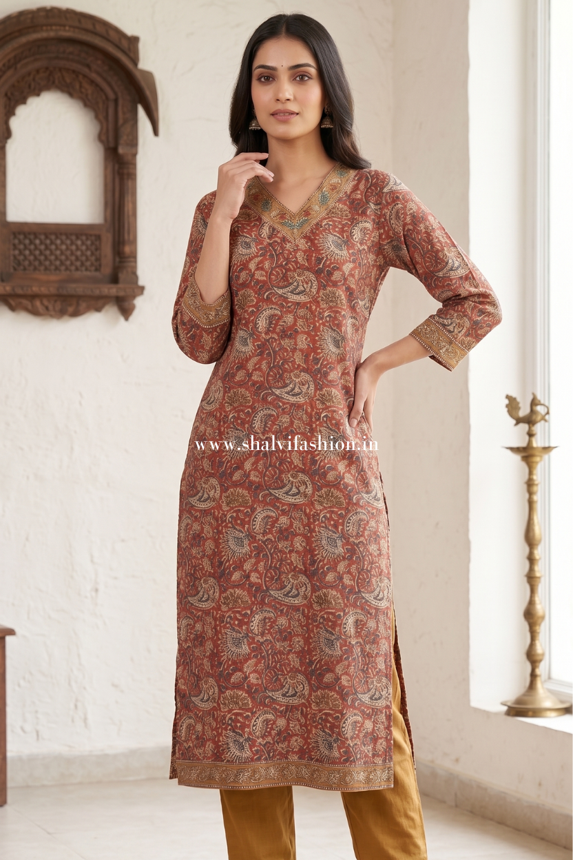 Shop block printed chanderi silk suits in jaipur (CHS18)