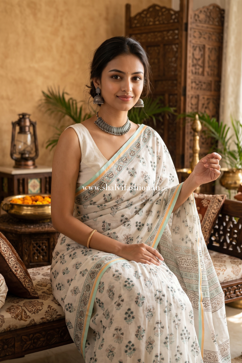 Shop chanderi sarees online shopping (CHSAR43)