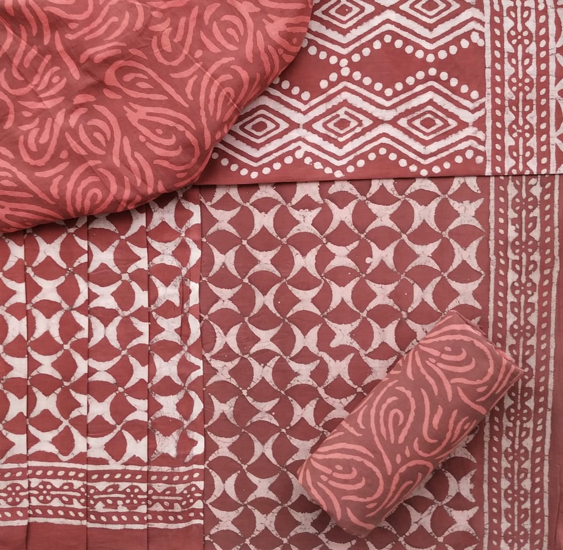 Shop block print cotton suits online shopping (COT29)