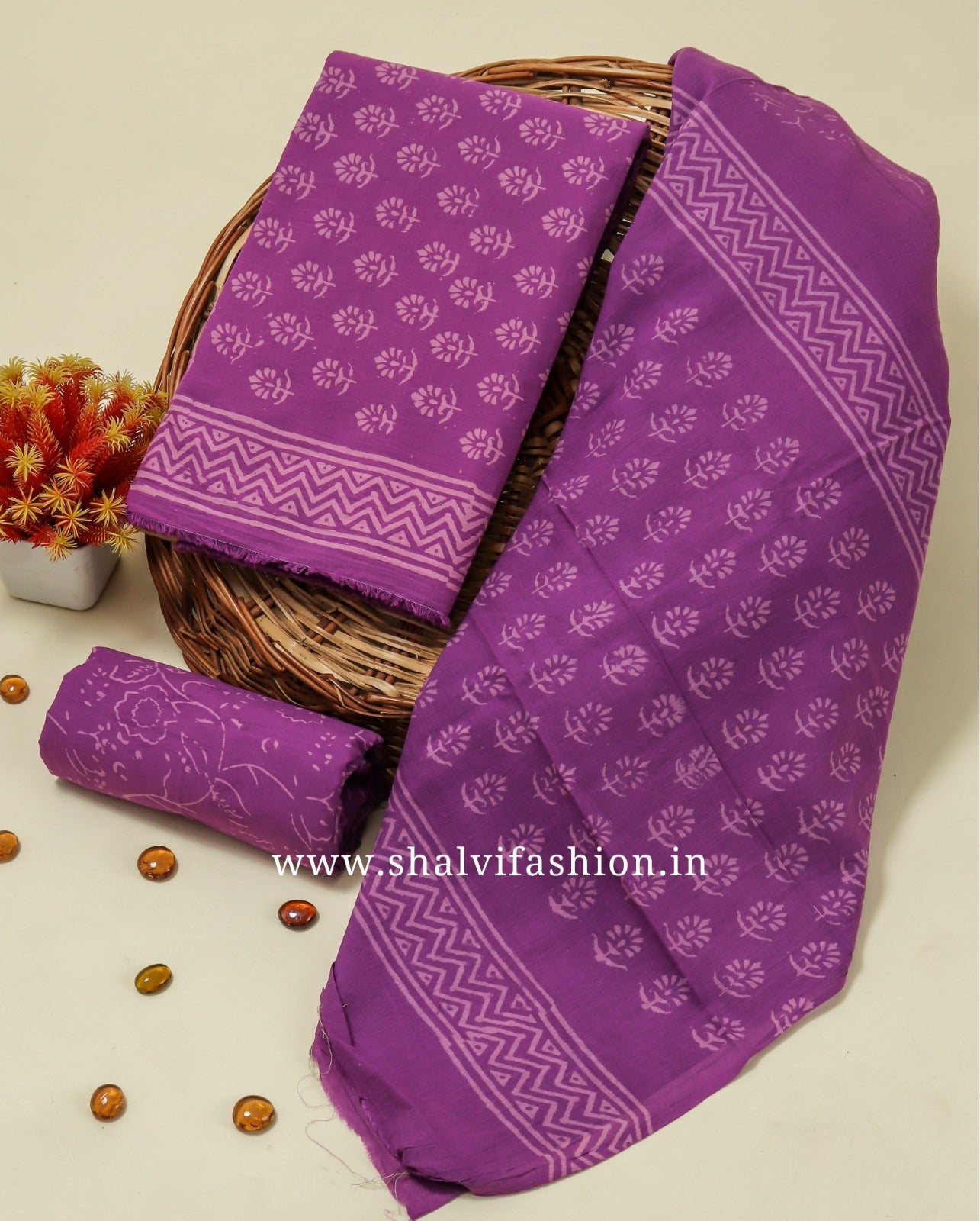 Shop mulmul dupatta cotton suits online (COT56)