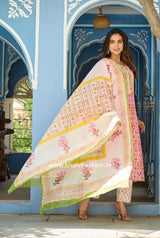 Shop hand block printed chanderi silk suits online (CSS120)