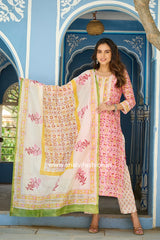 Shop hand block printed chanderi silk suits online (CSS120)