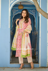 Shop hand block printed chanderi silk suits online (CSS120)