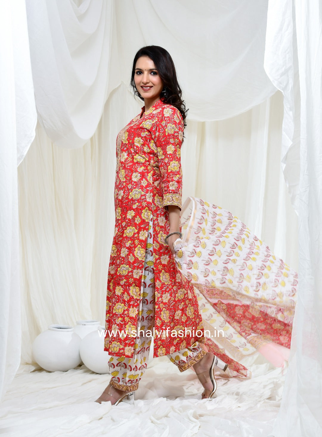 Shop hand block printed cotton suits online (CSS140)