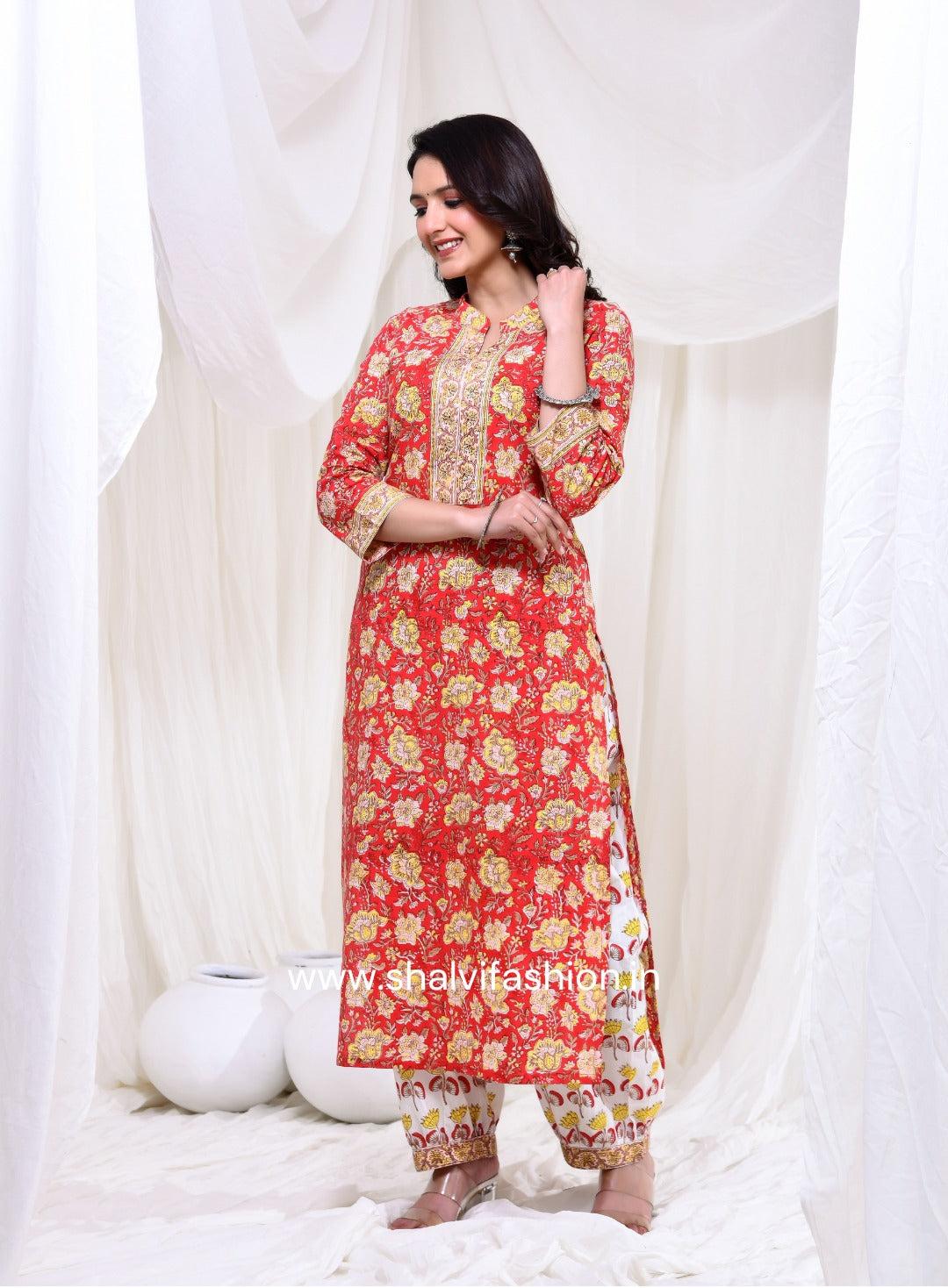 Shop hand block printed cotton suits online (CSS140)