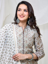 Shop hand block printed chanderi silk suits online (CSS155)