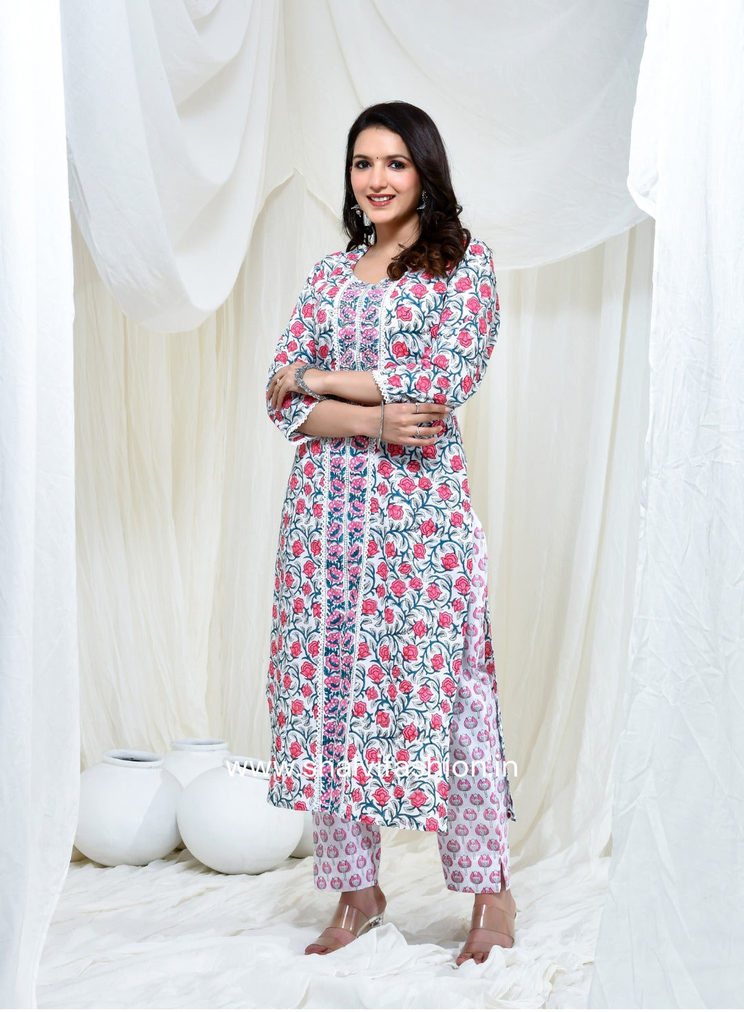 Shop hand block print cotton suits online (CSS165KD)