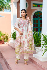 Shop hand block print chanderi silk suits online shopping (CSS171)