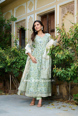 Shop hand block printed chanderi silk suits online (CSS188)